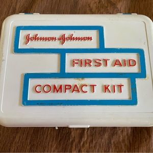 Vintage Johnson & Johnson first aid compact kit